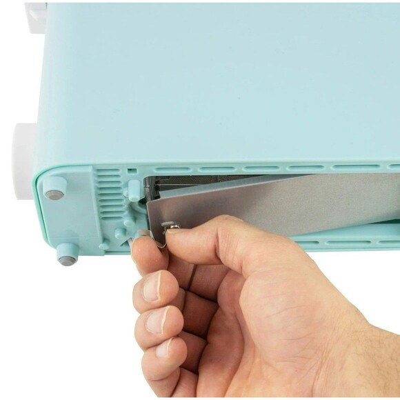 Nostalgia My Mini Wide Slot Single Slice Compact Toaster Dorm RV Hotel AQUA NIB - Picture 11 of 12